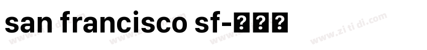 san francisco sf字体转换